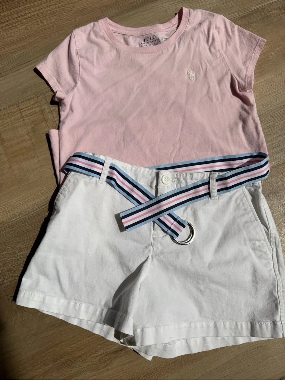 Polo by Ralph Lauren Pink Girls Short Sleeve Tee